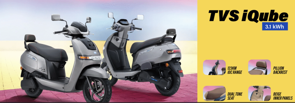 TVS iQube Smart Electric Scooter 