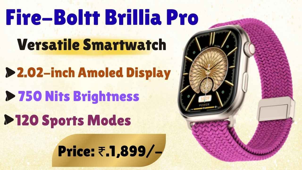 New Fire-Boltt Brillia Pro 2025