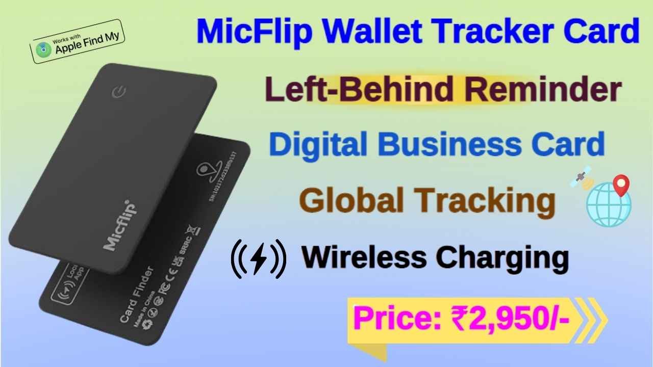 MicFlip Wallet Tracker Card